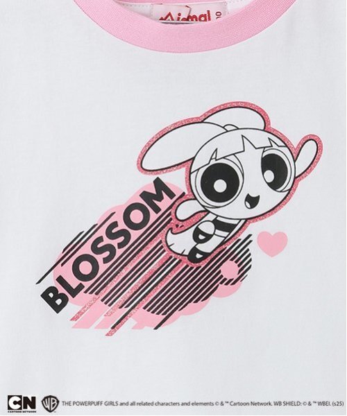 minimal（ミニマル）の「【防汚加工】【パワーパフ ガールズ】短丈Tシャツ（Tシャツ/カットソー・キッズ・ターコイズブルー/ライム/ピンク/ブラック・120cm/110cm/100cm/130cm/140cm）」の14枚目の写真