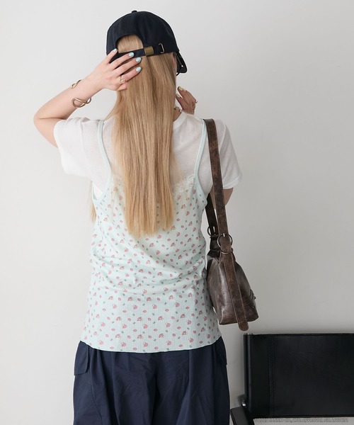 sanrio（サンリオ）の「【My Melody × forksy.】ワンポイント ロゴ刺繍 キャップ（キャップ・レディース・オフホワイト/ネイビー/レッド・FREE）」の14枚目の写真