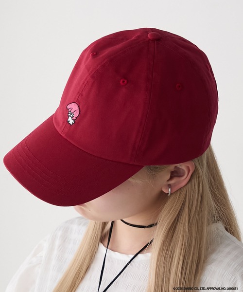 sanrio（サンリオ）の「【My Melody × forksy.】ワンポイント ロゴ刺繍 キャップ（キャップ・レディース・オフホワイト/ネイビー/レッド・FREE）」の20枚目の写真