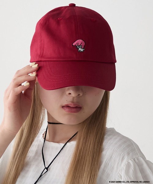 sanrio（サンリオ）の「【My Melody × forksy.】ワンポイント ロゴ刺繍 キャップ（キャップ・レディース・オフホワイト/ネイビー/レッド・FREE）」の19枚目の写真