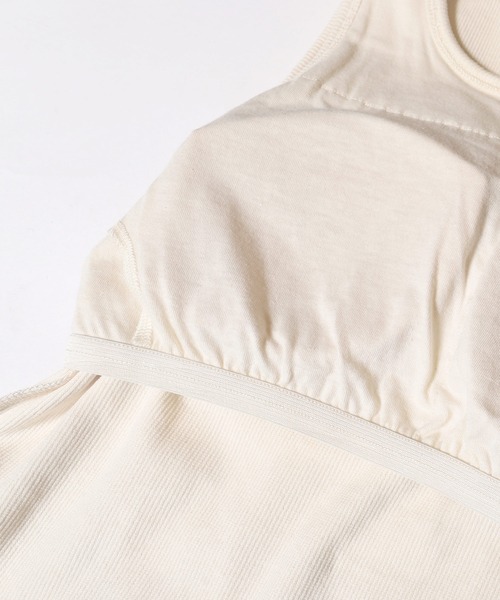 coca（coca）（コカ）の「【WEB限定セール】OUTBRAヘンリーネック風カップ付きタンクトップ（タンクトップ・レディース・ライトベージュ/その他1/ネイビー・S/M/L）」の22枚目の写真