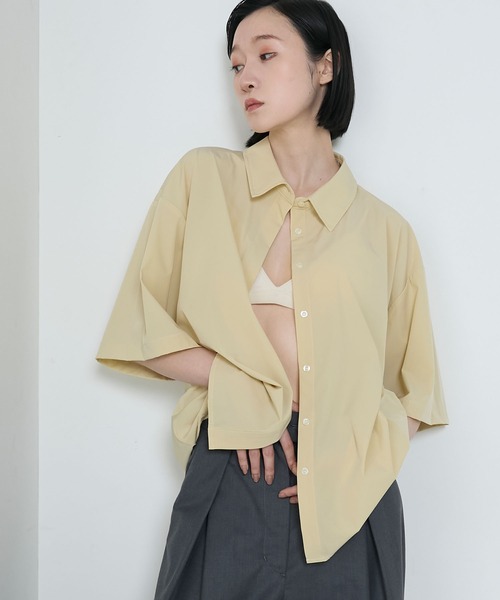 Lig. リグドット half sleeve shirt ハーフスリーブシャツ 値下げ【美品】lig. リグドット ハーフスリーブシャツ - メルカリ