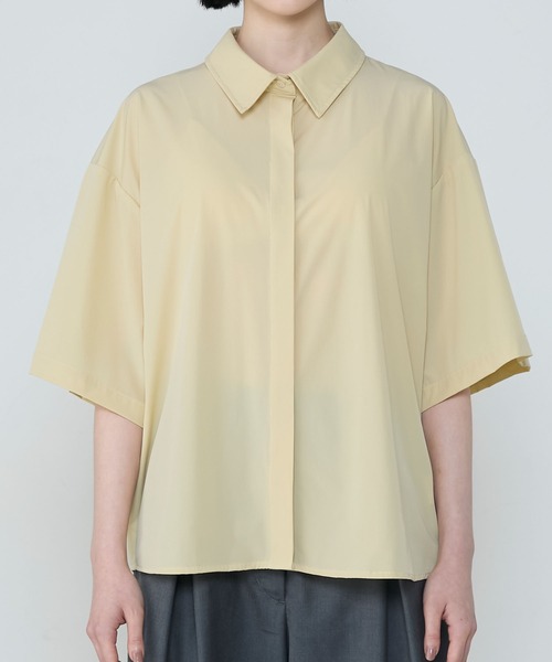 Lig. リグドット half sleeve shirt ハーフスリーブシャツ セール】Relaxing loose half-sleeve shirt / リラクシング