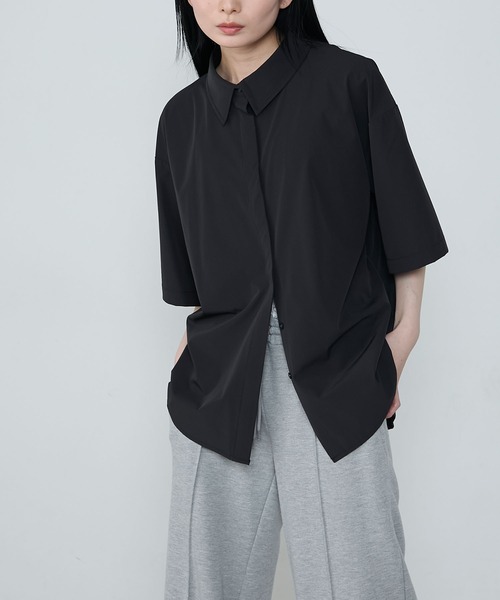 セール】Relaxing loose half-sleeve shirt / リラクシング