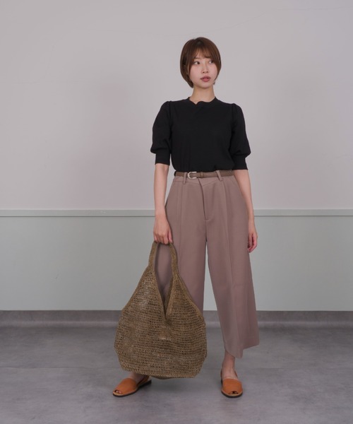 MADE IN MADA（メイドインマダ）の「【MADE IN MADA /メイドインマダ】かごバッグ　ラフィア トートバッグ（かごバッグ・レディース・チャコールグレー・FREE）」の22枚目の写真