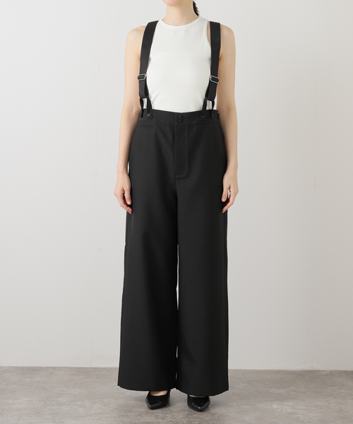 OUTDOOR PRODUCTS（アウトドアプロダクツ）の「アメスリ*サスペンダーパンツ2点SET（その他パンツ・レディース・ベージュ/ブラック・36/38）」の15枚目の写真