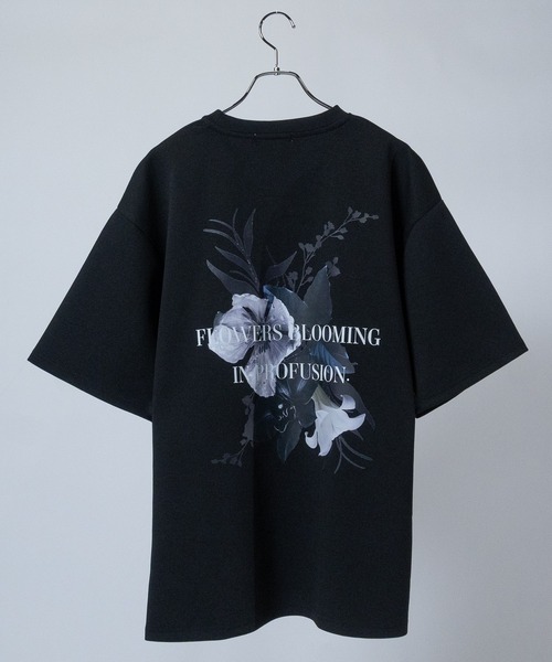 【関送無料】   Jeans 限定 モノグラム Tシャツ セール】【13】ムーン/フラワーグラフィック ビッグシルエット