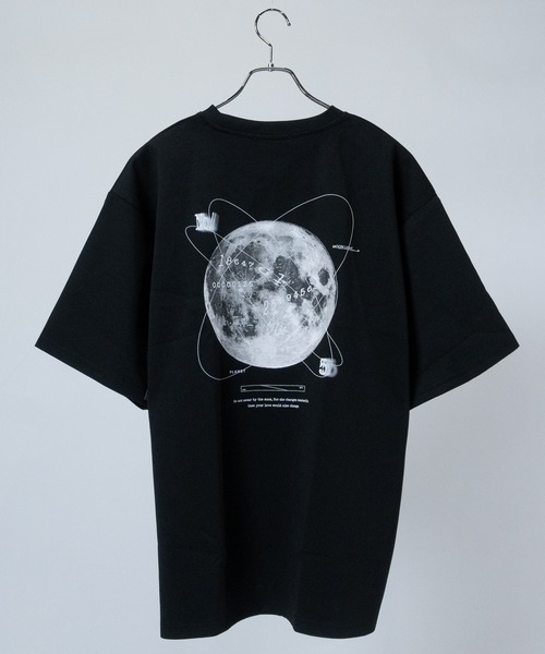 JOHN'S CLOSET（ジョンズクローゼット）の「【13】ムーン/フラワーグラフィック ビッグシルエット ポンチTシャツ（Tシャツ/カットソー・メンズ・ホワイト系1/ホワイト系2/ホワイト系3/ブラック系2/ライトグレー系1/ライトグレー系3/ブラック系1/ブラック系3/ライトグレー系2・MEDIUM/LARGE）」の6枚目の写真