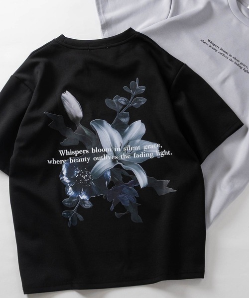 JOHN'S CLOSET(ジョンズクローゼット)の「【13】アソートフラワープリント ポンチTシャツ(Tシャツ/カットソー・メンズ・ホワイト系1/ホワイト系2/ホワイト系3/ブラック系2/ライトグレー系1/ライトグレー系3/ブラック系1/ブラック系3/ライトグレー系2/ブラック系その他3/ブラック系その他/ホワイト系その他2/ホワイト系その他3/ホワイト系その他/グレー系その他2/グレー系その他/ブラック系その他2/グレー系その他3・MEDIUM/LARGE)」の8枚目の写真