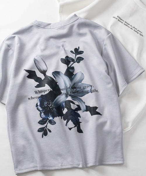 JOHN'S CLOSET(ジョンズクローゼット)の「【13】アソートフラワープリント ポンチTシャツ(Tシャツ/カットソー・メンズ・ホワイト系1/ホワイト系2/ホワイト系3/ブラック系2/ライトグレー系1/ライトグレー系3/ブラック系1/ブラック系3/ライトグレー系2/ブラック系その他3/ブラック系その他/ホワイト系その他2/ホワイト系その他3/ホワイト系その他/グレー系その他2/グレー系その他/ブラック系その他2/グレー系その他3・MEDIUM/LARGE)」の14枚目の写真