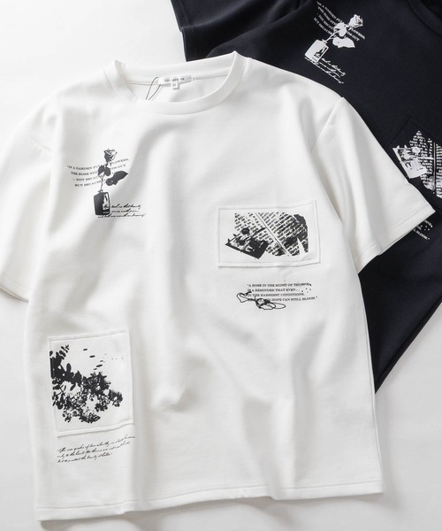 JOHN'S CLOSET(ジョンズクローゼット)の「【13】アソートフラワープリント ポンチTシャツ(Tシャツ/カットソー・メンズ・ホワイト系1/ホワイト系2/ホワイト系3/ブラック系2/ライトグレー系1/ライトグレー系3/ブラック系1/ブラック系3/ライトグレー系2/ブラック系その他3/ブラック系その他/ホワイト系その他2/ホワイト系その他3/ホワイト系その他/グレー系その他2/グレー系その他/ブラック系その他2/グレー系その他3・MEDIUM/LARGE)」の4枚目の写真