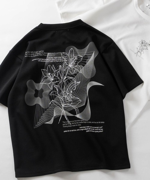 JOHN'S CLOSET(ジョンズクローゼット)の「【13】アソートフラワープリント ポンチTシャツ(Tシャツ/カットソー・メンズ・ホワイト系1/ホワイト系2/ホワイト系3/ブラック系2/ライトグレー系1/ライトグレー系3/ブラック系1/ブラック系3/ライトグレー系2/ブラック系その他3/ブラック系その他/ホワイト系その他2/ホワイト系その他3/ホワイト系その他/グレー系その他2/グレー系その他/ブラック系その他2/グレー系その他3・MEDIUM/LARGE)」の9枚目の写真