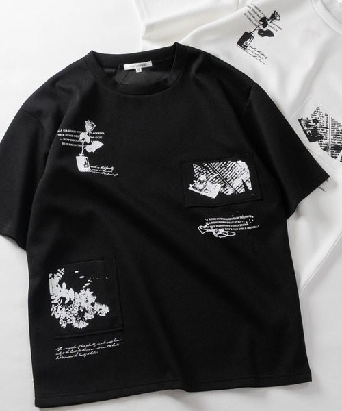 JOHN'S CLOSET(ジョンズクローゼット)の「【13】アソートフラワープリント ポンチTシャツ(Tシャツ/カットソー・メンズ・ホワイト系1/ホワイト系2/ホワイト系3/ブラック系2/ライトグレー系1/ライトグレー系3/ブラック系1/ブラック系3/ライトグレー系2/ブラック系その他3/ブラック系その他/ホワイト系その他2/ホワイト系その他3/ホワイト系その他/グレー系その他2/グレー系その他/ブラック系その他2/グレー系その他3・MEDIUM/LARGE)」の10枚目の写真