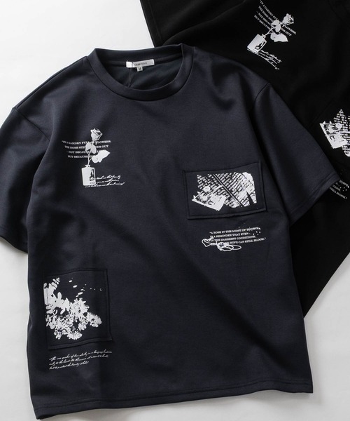 JOHN'S CLOSET(ジョンズクローゼット)の「【13】アソートフラワープリント ポンチTシャツ(Tシャツ/カットソー・メンズ・ホワイト系1/ホワイト系2/ホワイト系3/ブラック系2/ライトグレー系1/ライトグレー系3/ブラック系1/ブラック系3/ライトグレー系2/ブラック系その他3/ブラック系その他/ホワイト系その他2/ホワイト系その他3/ホワイト系その他/グレー系その他2/グレー系その他/ブラック系その他2/グレー系その他3・MEDIUM/LARGE)」の15枚目の写真