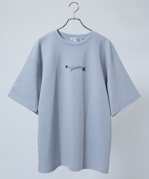 JOHN'S CLOSET（ジョンズクローゼット）の「【13】ムーン/フラワーグラフィック ビッグシルエット ポンチTシャツ（Tシャツ/カットソー・メンズ・ホワイト系1/ホワイト系2/ホワイト系3/ブラック系2/ライトグレー系1/ライトグレー系3/ブラック系1/ブラック系3/ライトグレー系2・MEDIUM/LARGE）」の17枚目の写真