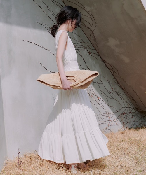 セール】ギャザーティアードカットワンピース（ワンピース