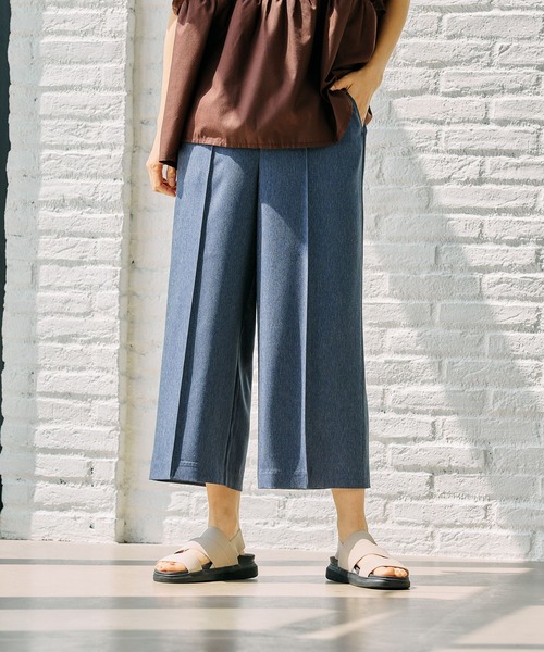 FOUND GOOD(ファウンドグッド)の「サラサラキレイクロップドP(その他パンツ・レディース・アイボリー/ブラック/グレー系8/ブルー系5・L/M/S)」の4枚目の写真