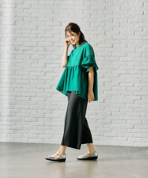 FOUND GOOD(ファウンドグッド)の「サラサラキレイクロップドP(その他パンツ・レディース・アイボリー/ブラック/グレー系8/ブルー系5・L/M/S)」の5枚目の写真