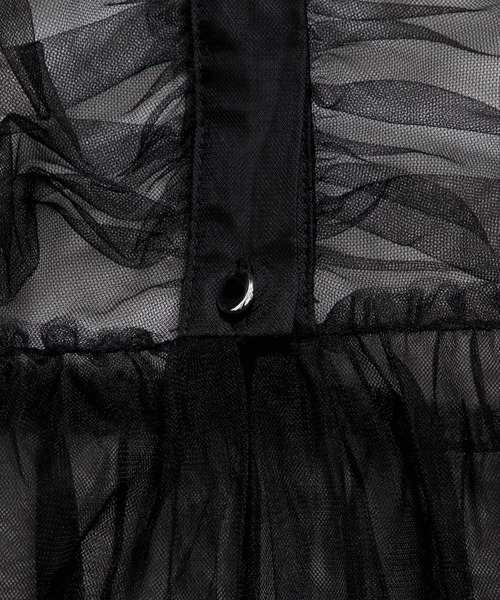 HARE（ハレ）の「チュールキャミベスト(HARE)（ベスト・レディース・ブラック/ライトグレー・FREE）」の13枚目の写真