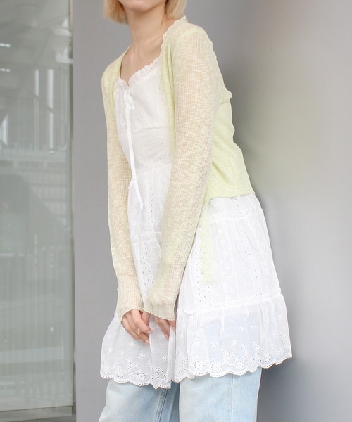 SpRay(スプレイ)の「【春夏新作】エンブロティアードミニキャミワンピース(ワンピース・レディース・ホワイト/アイボリー・FREE)」の14枚目の写真