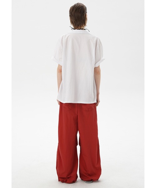 MASONPRINCE（メイソンプリンス）の「オーバーサイズ ステッカープリント 半袖シャツ DCS2047【MASONPRINCE】（シャツ/ブラウス・メンズ・ホワイト・L/M/S）」の10枚目の写真