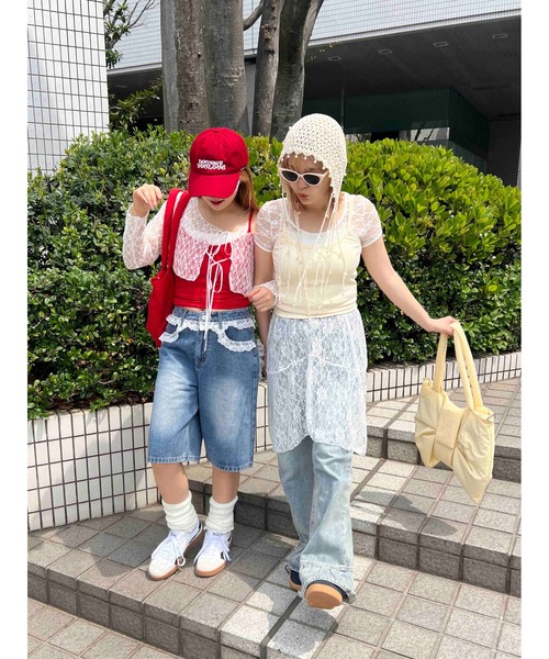 WC(ダブル シー)の「レースデザインハーフパンツ(その他パンツ・レディース・ブルー・FREE)」の13枚目の写真