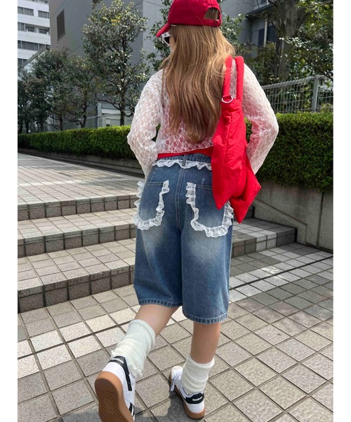 WC(ダブル シー)の「レースデザインハーフパンツ(その他パンツ・レディース・ブルー・FREE)」の10枚目の写真