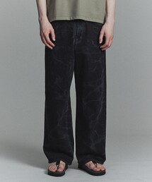 PUBLIC TOKYO | PUBLIC DENIM アート柄リラックスワイド(デニムパンツ)