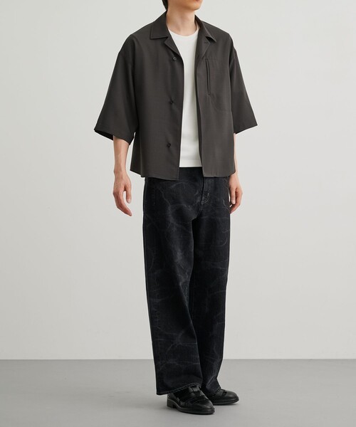 PUBLIC TOKYO（パブリックトウキョウ）の「PUBLIC DENIM アート柄リラックスワイド（デニムパンツ・メンズ・ブラック/ブルー・1/2）」の15枚目の写真