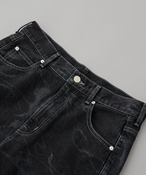 PUBLIC TOKYO（パブリックトウキョウ）の「PUBLIC DENIM アート柄リラックスワイド（デニムパンツ・メンズ・ブラック/ブルー・1/2）」の13枚目の写真