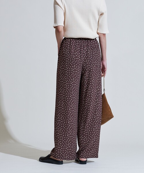 FREAK'S STORE（フリークスストア）の「＜新色追加＞スクエアドット イージーパンツ/総柄 イージーパンツ（その他パンツ・レディース・ブラック/ベージュ/ブラウン・ﾌﾘ-）」の4枚目の写真