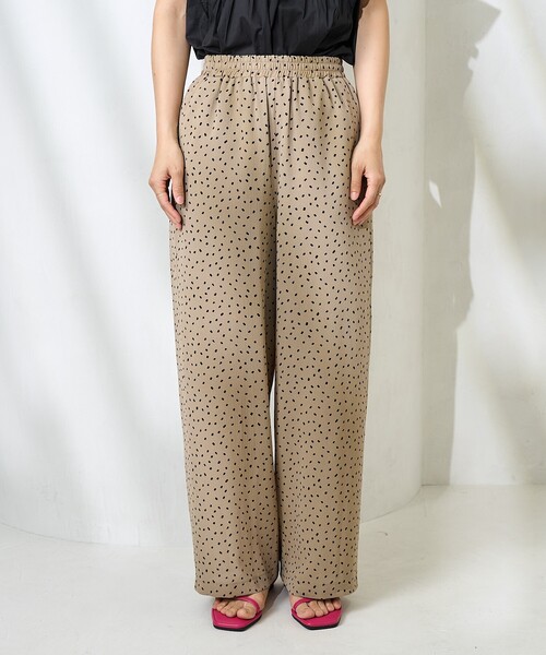 FREAK'S STORE（フリークスストア）の「＜新色追加＞スクエアドット イージーパンツ/総柄 イージーパンツ（その他パンツ・レディース・ブラック/ベージュ/ブラウン・ﾌﾘ-）」の6枚目の写真