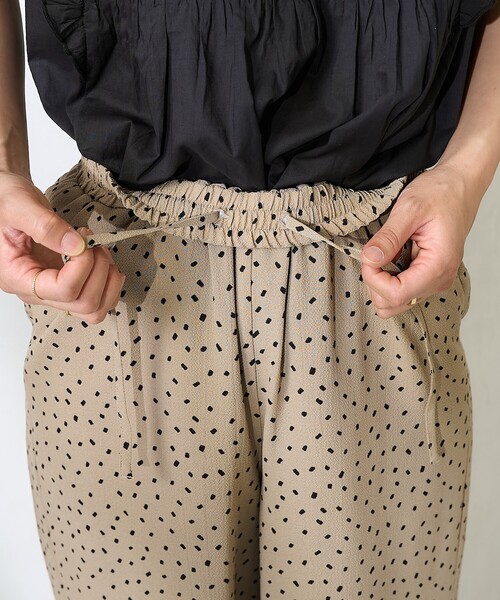 FREAK'S STORE（フリークスストア）の「＜新色追加＞スクエアドット イージーパンツ/総柄 イージーパンツ（その他パンツ・レディース・ブラック/ベージュ/ブラウン・ﾌﾘ-）」の11枚目の写真