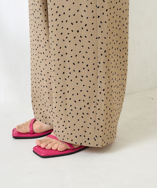 FREAK'S STORE（フリークスストア）の「＜新色追加＞スクエアドット イージーパンツ/総柄 イージーパンツ（その他パンツ・レディース・ブラック/ベージュ/ブラウン・ﾌﾘ-）」の12枚目の写真