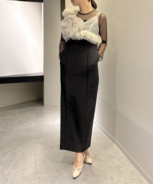 ANDRESD】pearl bustier dress［パールビスチェドレス］（ドレス