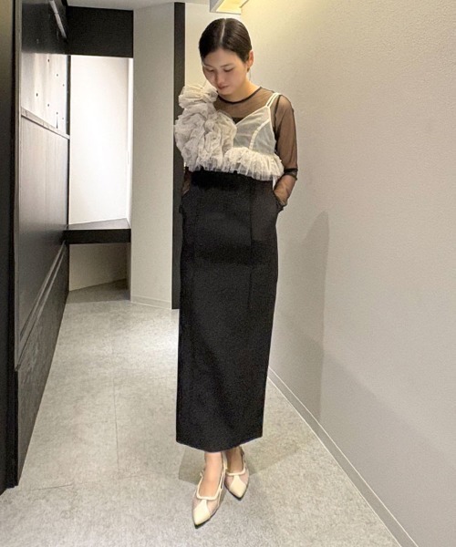 DONOBAN（ドノバン）の「【ANDRESD】pearl bustier dress［パール