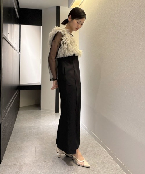 DONOBAN（ドノバン）の「【ANDRESD】pearl bustier dress［パールビスチェドレス］（ドレス・レディース・ベージュ/ベージュ×ブラック/ブラック/ブラウン・S/M/L）」の16枚目の写真