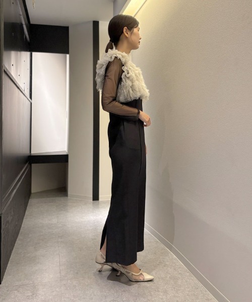 DONOBAN（ドノバン）の「【ANDRESD】pearl bustier dress［パールビスチェドレス］（ドレス・レディース・ベージュ/ベージュ×ブラック/ブラック/ブラウン・S/M/L）」の18枚目の写真