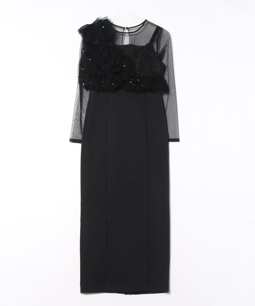 セール】【ANDRESD】pearl bustier dress［パールビスチェドレス