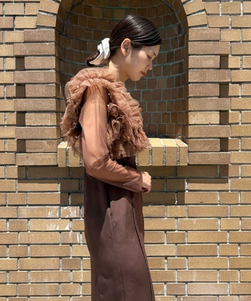 ANDRESD】pearl bustier dress［パールビスチェドレス］（ドレス