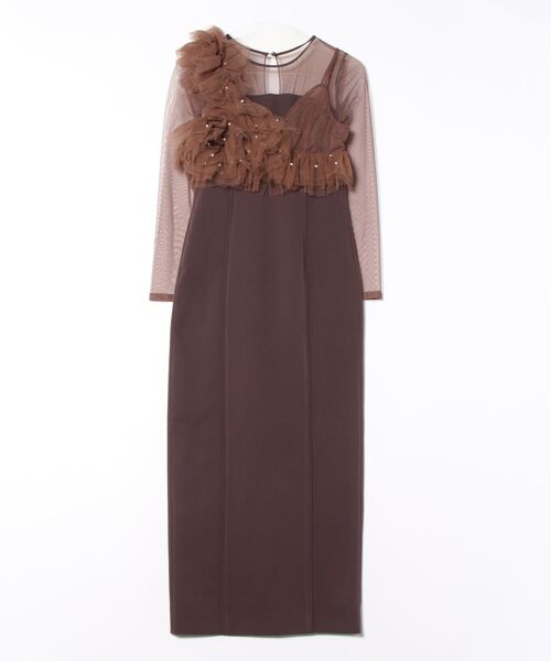 ANDRESD】pearl bustier dress［パールビスチェドレス］（ドレス