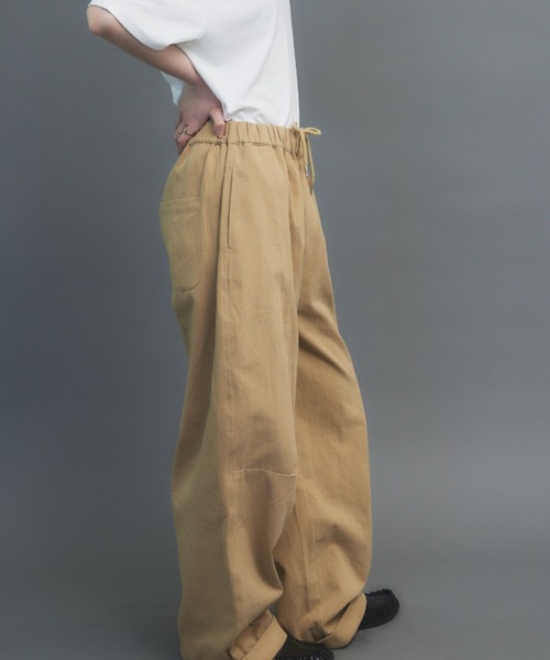 HANNE（アン）の「コットンロールアップカーブパンツ（チノパンツ・レディース・ベージュ/ホワイト/ブラック/ネイビー・SMALL/MEDIUM）」の22枚目の写真