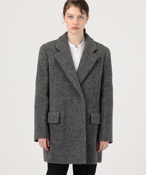 TOMORROWLAND (トゥモローランド)の「■30万円以上のため JIL SANDER CABAN 4 DBH TM ジャケットコート(チェスターコート・レディース・チャコールグレー・32)」の3枚目の写真
