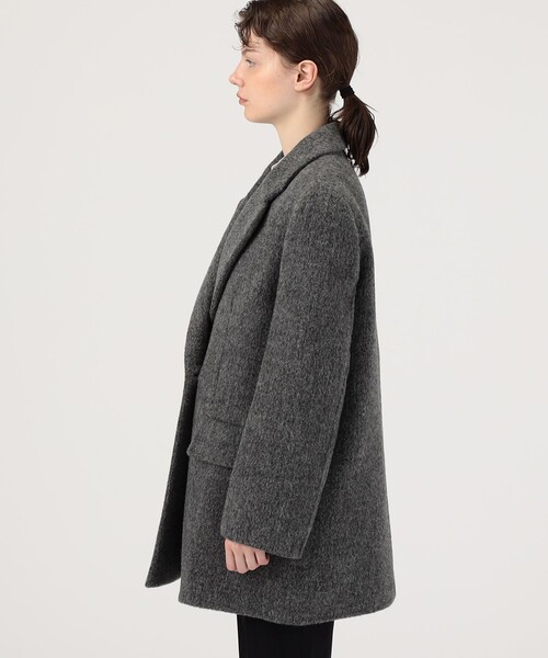 TOMORROWLAND (トゥモローランド)の「■30万円以上のため JIL SANDER CABAN 4 DBH TM ジャケットコート(チェスターコート・レディース・チャコールグレー・32)」の4枚目の写真