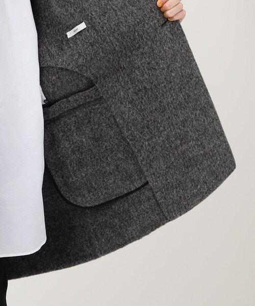 TOMORROWLAND (トゥモローランド)の「■30万円以上のため JIL SANDER CABAN 4 DBH TM ジャケットコート(チェスターコート・レディース・チャコールグレー・32)」の6枚目の写真