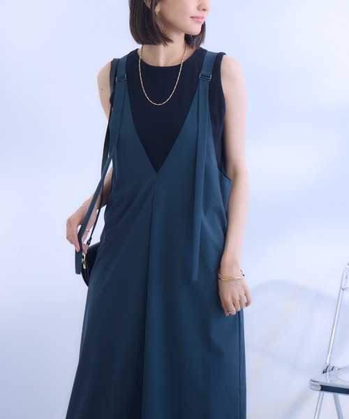 KATHARINE ROSS(キャサリンロス)の「【KATHARINE ROSS】COOL撥水ジャンスカ(ジャンパースカート・レディース・ブラウン/カーキ/ブルー・MEDIUM)」の3枚目の写真
