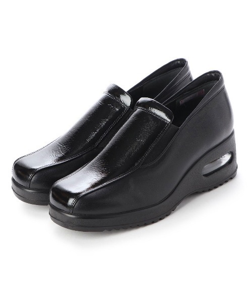 Atelier（アトリエ）の「【3E】エアークッションサイドゴアスリッポン（スリッポン・レディース・ゴールド×グレー/ブラック/ライトブラック/その他10/その他18・23.5cm/23cm/22.5cm/22cm/24.5cm/24cm）」の3枚目の写真