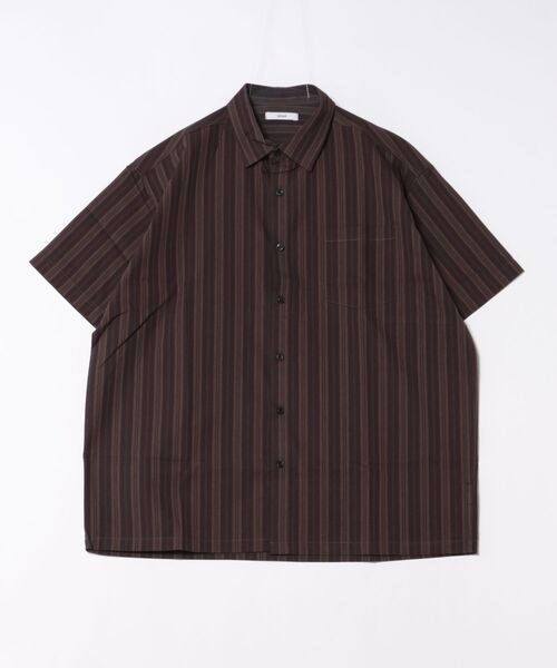 a.p.o.v.(エーピーオービー)の「a.p.o.v. レトロストライプシャツ(シャツ/ブラウス・メンズ・ブラウン/ベージュ/ブラック・ONESIZE)」の6枚目の写真