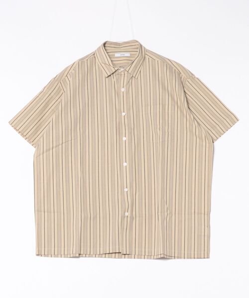 a.p.o.v.(エーピーオービー)の「a.p.o.v. レトロストライプシャツ(シャツ/ブラウス・メンズ・ブラウン/ベージュ/ブラック・ONESIZE)」の8枚目の写真