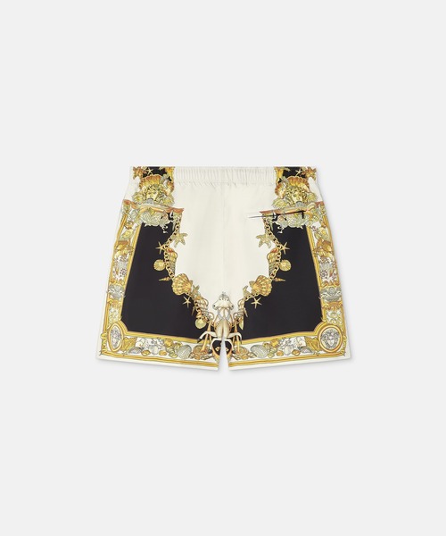 VERSACE（ヴェルサーチ）の「スイム ボードショーツ コーラル シアター（水着・メンズ・ブラック/ブルー/ホワイト×イエロー・4/M/3/S/5/L）」の6枚目の写真